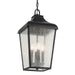 Kichler 49740BKT Four Light Outdoor Pendant, Textured Black (6)