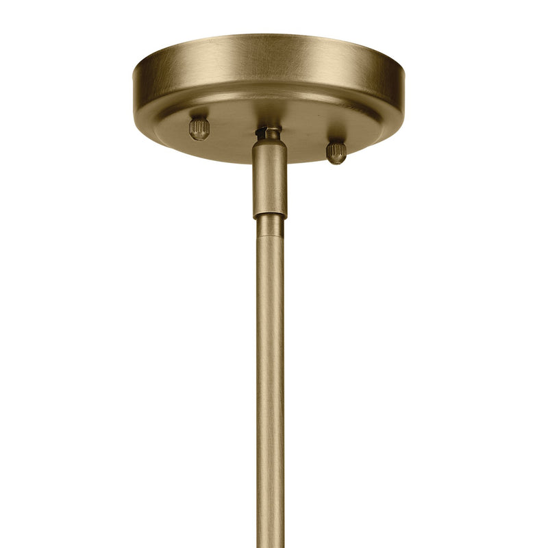 Kichler 44032NBR One Light Mini Pendant, Natural Brass (2)