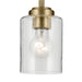Kichler 44032NBR One Light Mini Pendant, Natural Brass (3)
