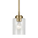 Kichler 44032NBR One Light Mini Pendant, Natural Brass (5)
