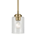 Kichler 44032NBR One Light Mini Pendant, Natural Brass (6)