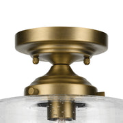 Kichler 44033NBR One Light Semi Flush Mount, Natural Brass (2)