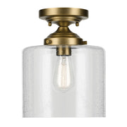 Kichler 44033NBR One Light Semi Flush Mount, Natural Brass (5)
