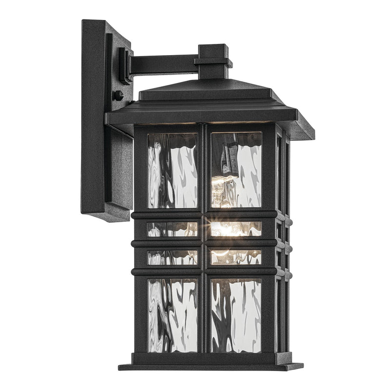 Kichler 49829BKT One Light Outdoor Wall Mount, Textured Black (5)