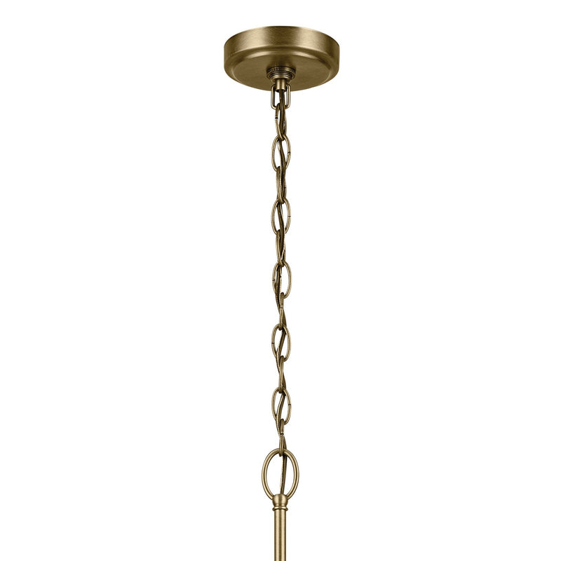 Kichler 44034NBR Three Light Chandelier, Natural Brass (2)