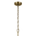 Kichler 44034NBR Three Light Chandelier, Natural Brass (2)