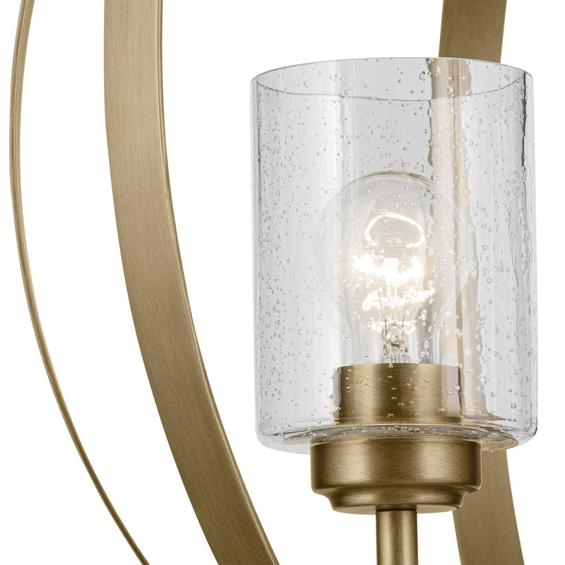 Kichler 44034NBR Three Light Chandelier, Natural Brass (3)
