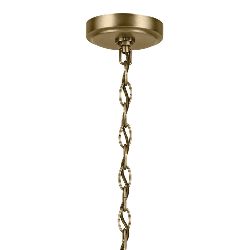 Kichler 44030NBR Five Light Chandelier, Natural Brass (3)