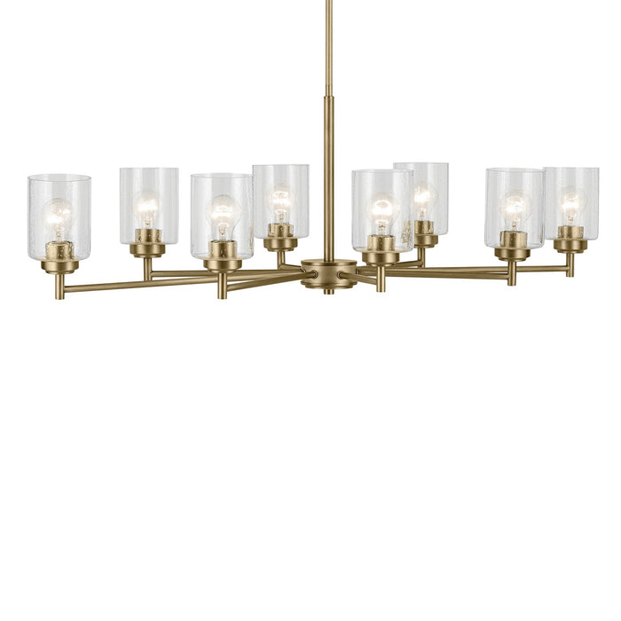 Kichler 44035NBR Eight Light Chandelier, Natural Brass (4)
