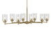 Kichler 44035NBR Eight Light Chandelier, Natural Brass (4)
