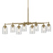 Kichler 44035NBR Eight Light Chandelier, Natural Brass (5)