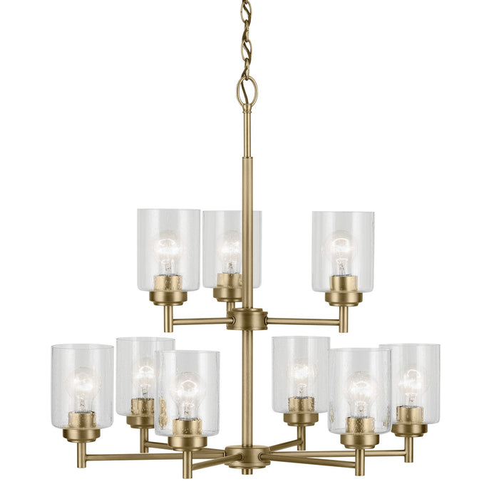 Kichler 44031NBR Nine Light Chandelier, Natural Brass (4)