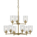 Kichler 44031NBR Nine Light Chandelier, Natural Brass (4)