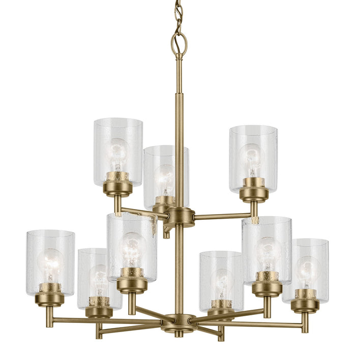 Kichler 44031NBR Nine Light Chandelier, Natural Brass (5)