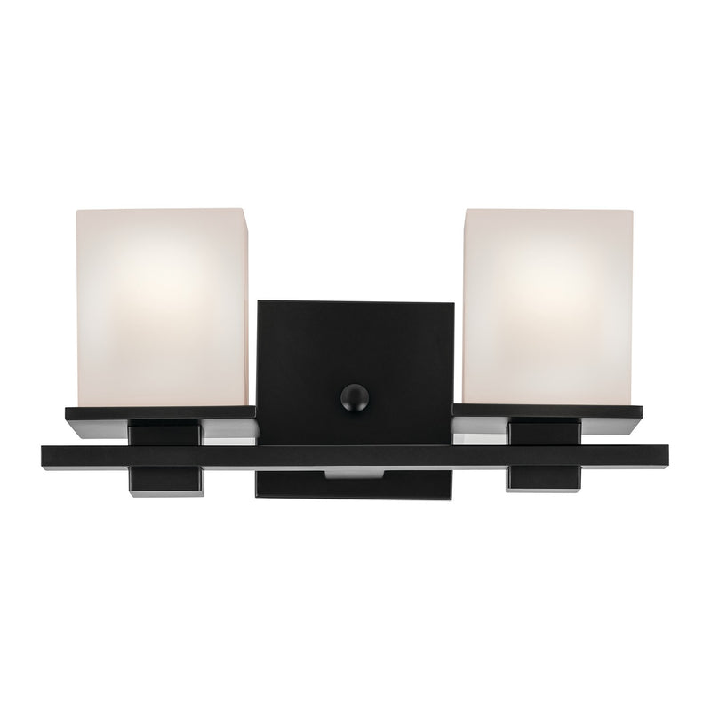 Kichler 45150BK Two Light Bath, Black (3)