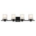 Kichler 45152BK Four Light Bath, Black (3)