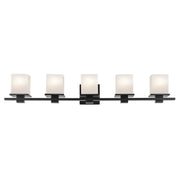 Kichler 45193BK Five Light Bath, Black (3)