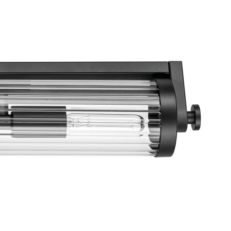 Kichler 45649BK Four Light Linear Bath, Black (6)