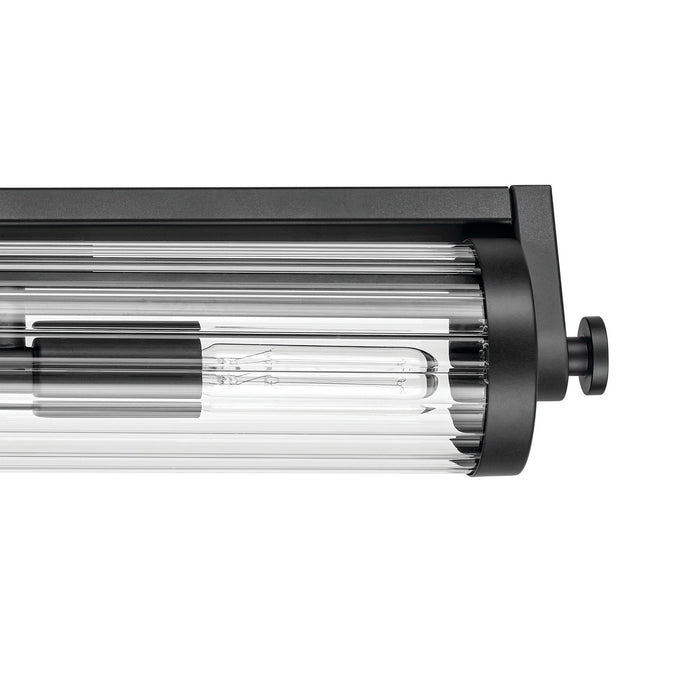 Kichler 45649BK Four Light Linear Bath, Black (6)