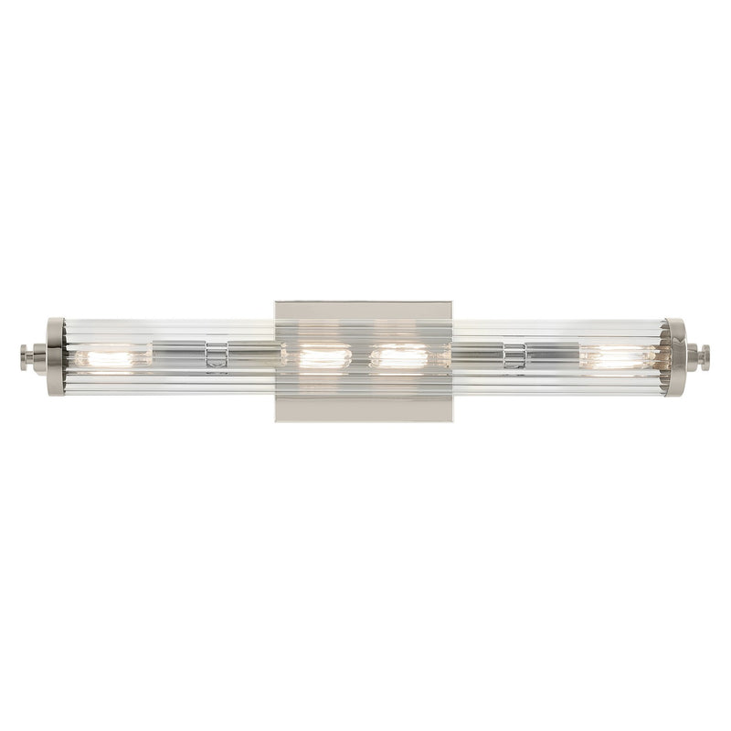 Kichler 45649PN Four Light Linear Bath, Polished Nickel (4)
