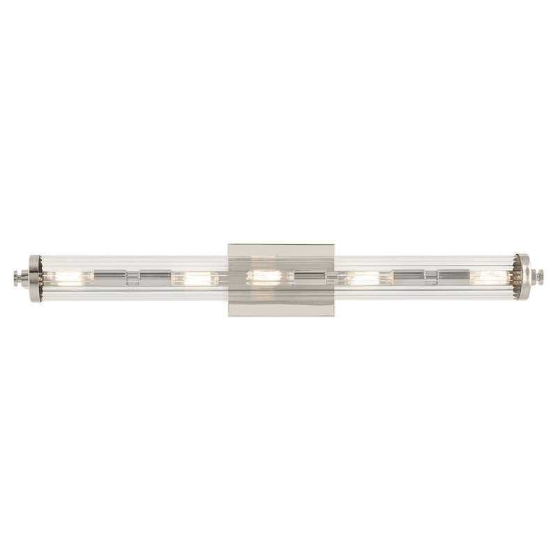 Kichler 45650PN Five Light Linear Bath, Polished Nickel (3)