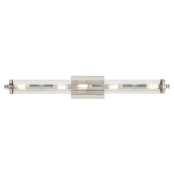 Kichler 45650PN Five Light Linear Bath, Polished Nickel (3)