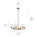 Kichler 52616NBR Six Light Chandelier, Natural Brass (3)