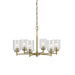 Kichler 52616NBR Six Light Chandelier, Natural Brass (4)