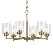 Kichler 52616NBR Six Light Chandelier, Natural Brass (6)