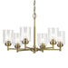 Kichler 52616NBR Six Light Chandelier, Natural Brass (6)