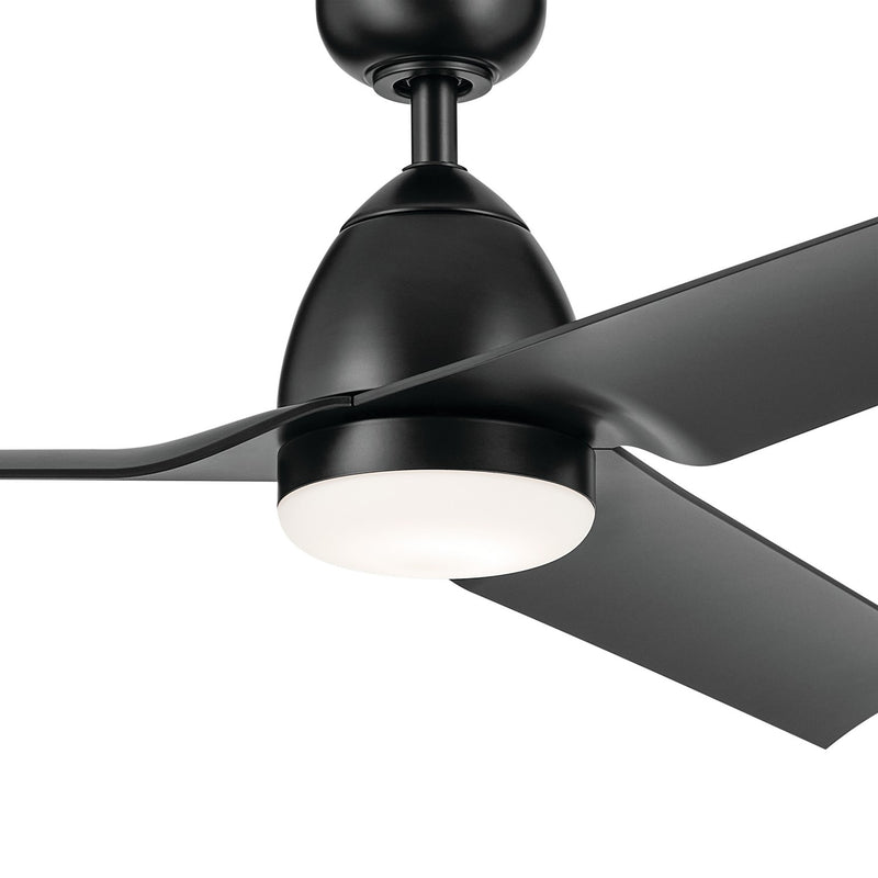 Kichler 310254SBK 54"Ceiling Fan, Satin Black (6)