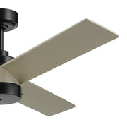 Kichler 300375SBK 52"Ceiling Fan, Satin Black (2)