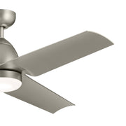 Kichler 310254NI 54"Ceiling Fan, Painted Brushed Nickel (2)