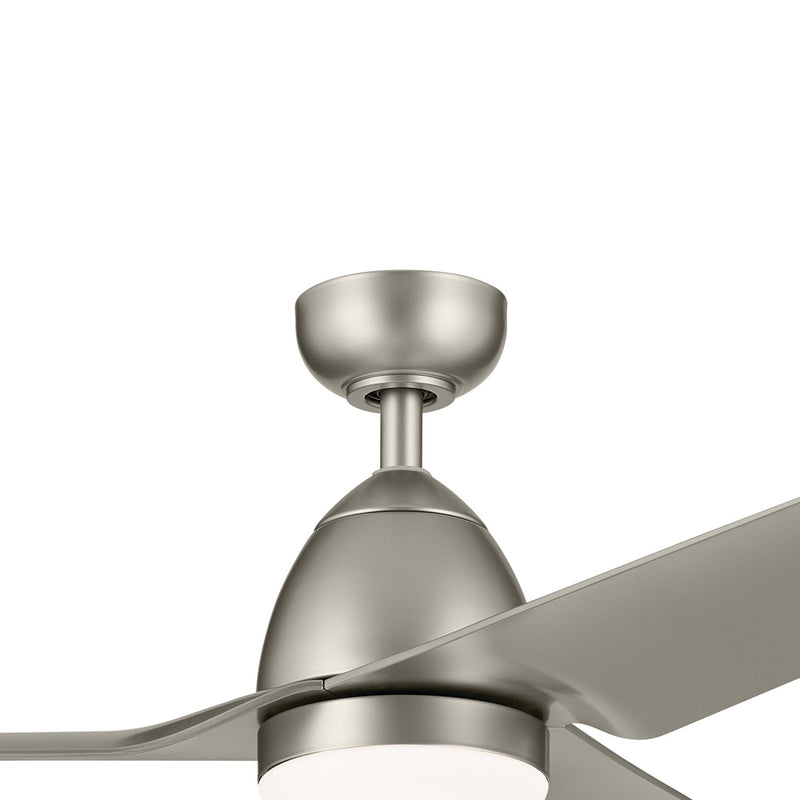 Kichler 310254NI 54"Ceiling Fan, Painted Brushed Nickel (3)