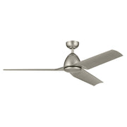 Kichler 310254NI 54"Ceiling Fan, Painted Brushed Nickel (4)