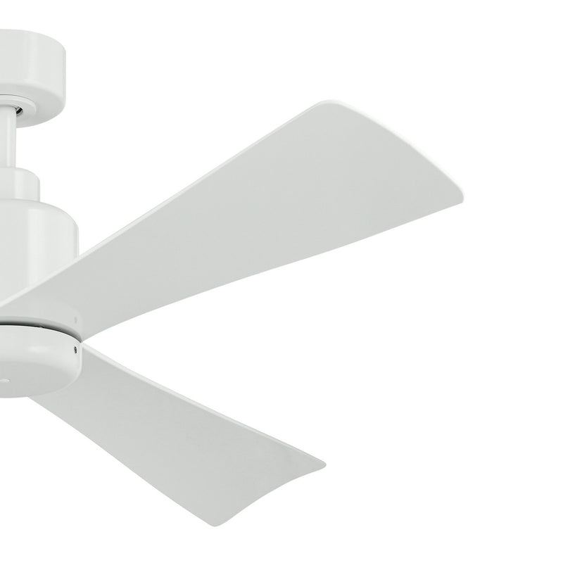 Kichler 310452WH 52"Ceiling Fan, White (2)