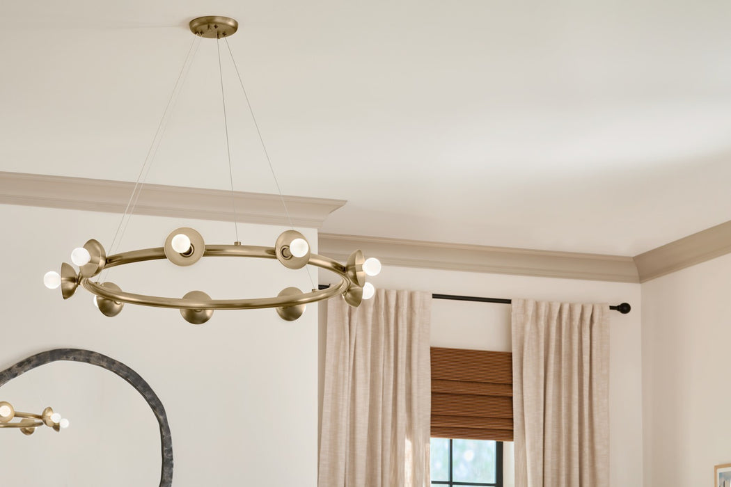 Kichler 52642CPZ Nine Light Chandelier, Champagne Bronze (2)