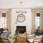 Kichler 52642CPZ Nine Light Chandelier, Champagne Bronze (4)