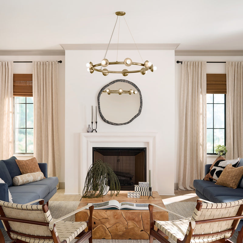 Kichler 52642CPZ Nine Light Chandelier, Champagne Bronze (4)