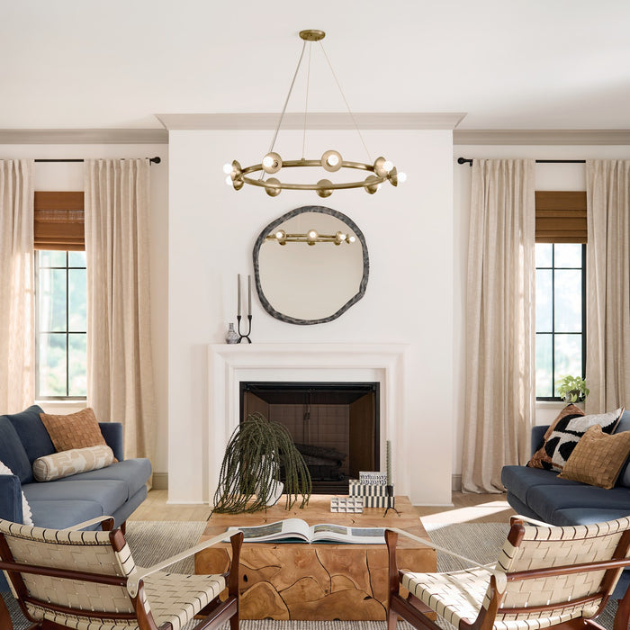 Kichler 52642CPZ Nine Light Chandelier, Champagne Bronze (4)