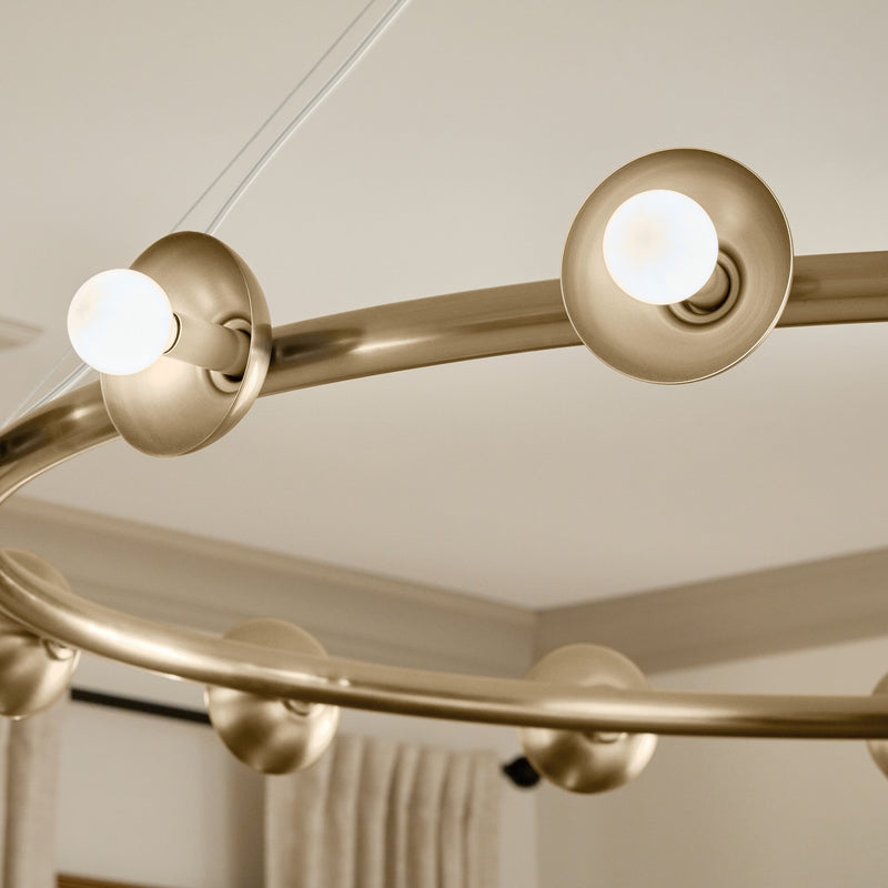 Kichler 52644CPZ 15 Light Chandelier, Champagne Bronze (5)