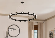 Kichler 52644BK 15 Light Chandelier, Black (2)
