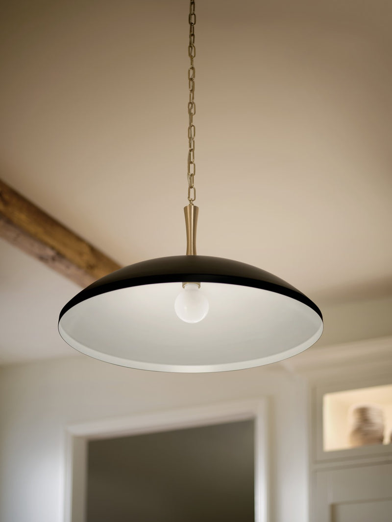Kichler 52638BK One Light Pendant, Black (4)