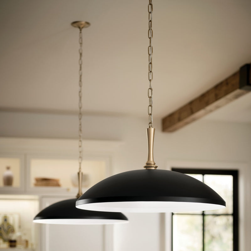 Kichler 52638BK One Light Pendant, Black (5)