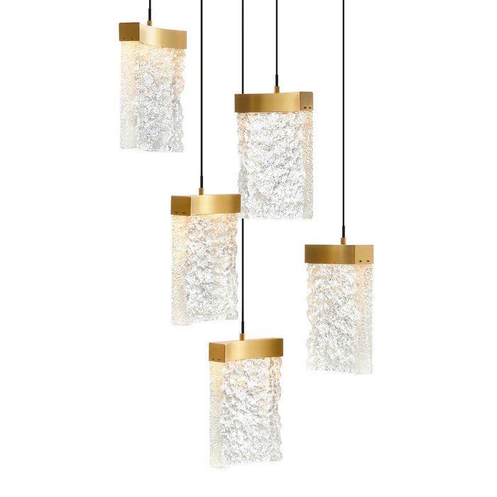 CWI Lighting 1587P12-5-624 Lava LED Mini Pendant Brass Alt 1.jpg