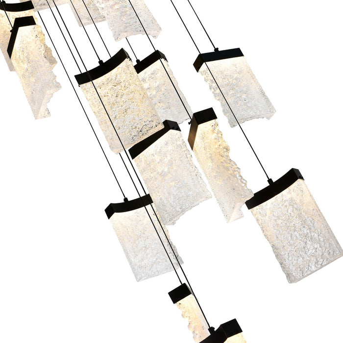 CWI Lighting 1587P24-17-101 Lava LED Chandelier Black Alt 2.jpg