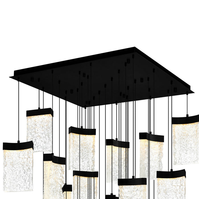 CWI Lighting 1587P36-33-101 Lava LED Chandelier Black Alt 4.jpg