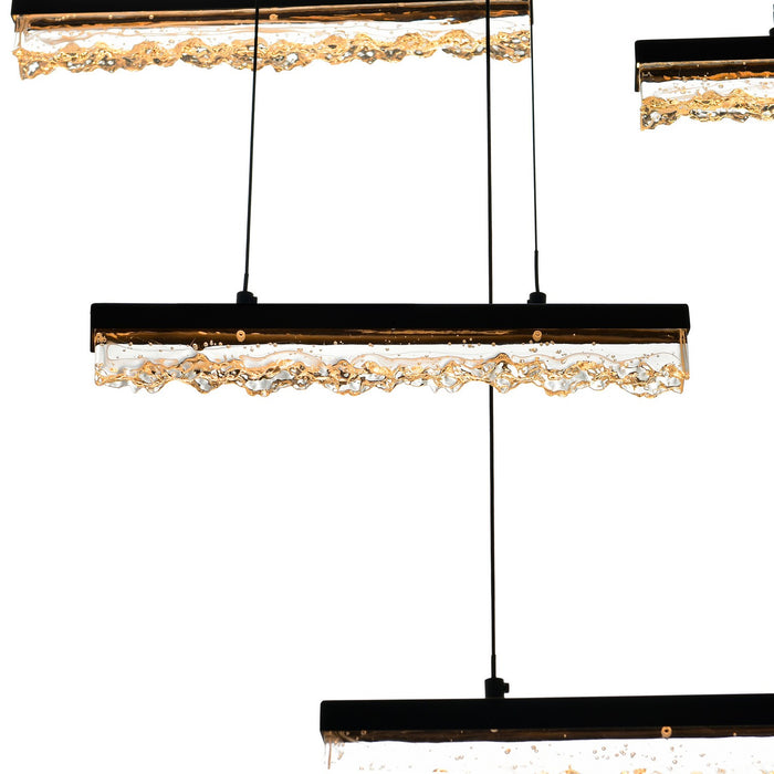 CWI Lighting 1588P60-14-101 Stagger LED Chandelier Black Alt 5.jpg