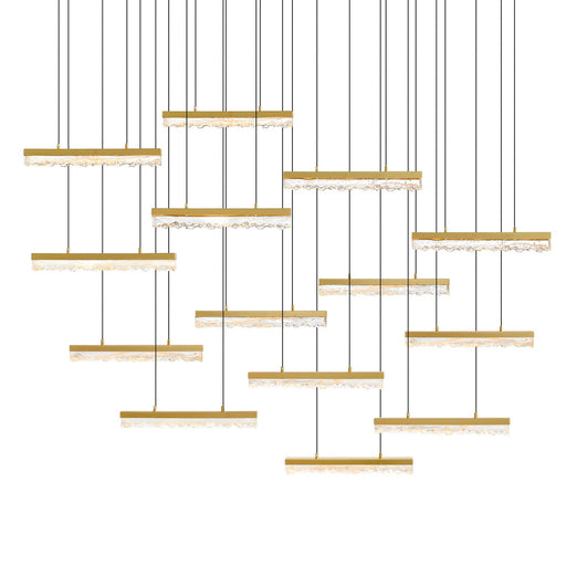 CWI Lighting 1588P60-14-624 Stagger LED Chandelier Brass Alt 1.jpg