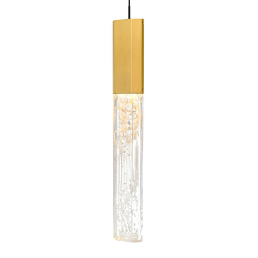 CWI Lighting 1589P5-1-624 Greta LED Mini Pendant Brass Alt 1.jpg